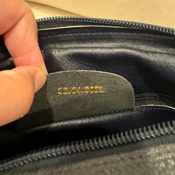 Vintage Gucci Crossbody Bag Navy Blue and Gray - Picture 3 of 3